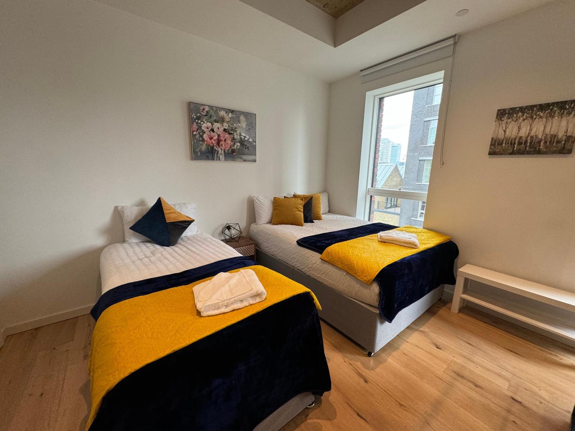 Ferienwohnung London Luxury Flat With Balcony, River View, O2 Arena, Excel, Canary Wharf, Station Exterior foto