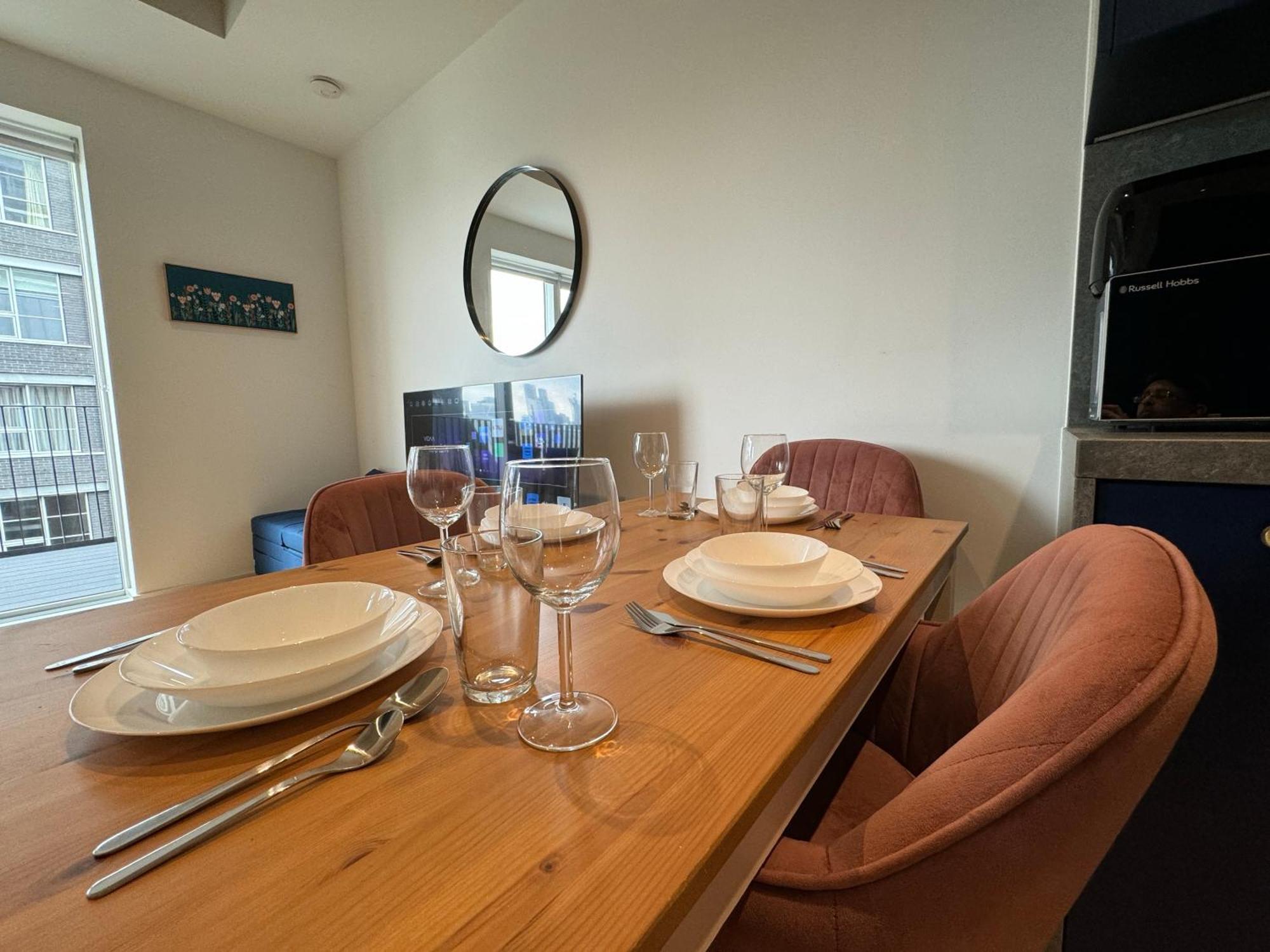 Ferienwohnung London Luxury Flat With Balcony, River View, O2 Arena, Excel, Canary Wharf, Station Exterior foto