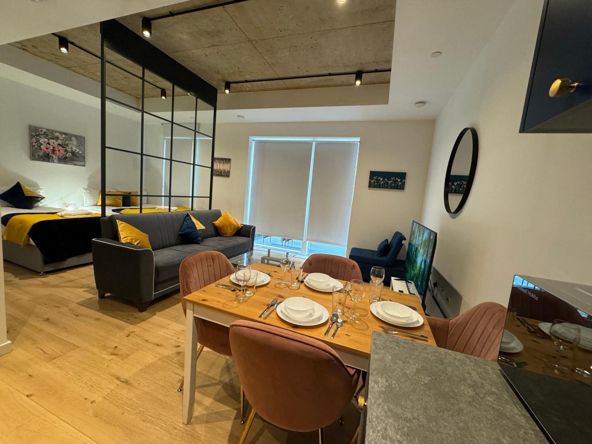 Ferienwohnung London Luxury Flat With Balcony, River View, O2 Arena, Excel, Canary Wharf, Station Exterior foto